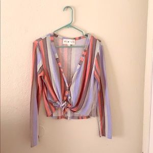 Woman multicolored spring top
